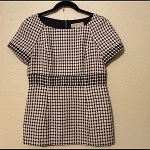 Michael by Michael Kors black and white top